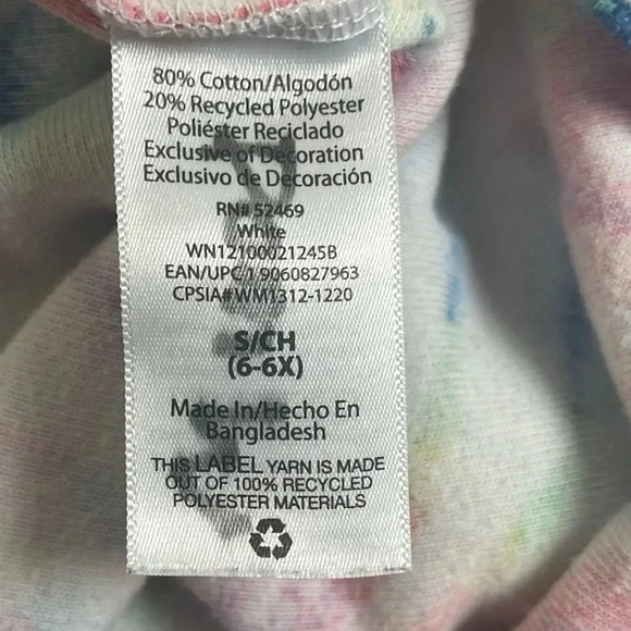 Wonder Nation Tie Dye Cover and Floral One-Piece Floral Bathing Suit - Size 6/6X - Picture 9 of 10